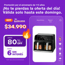 Freidora de Aire Novohome NH-AF DUAL 8L Doble Canasto 1700W Digital